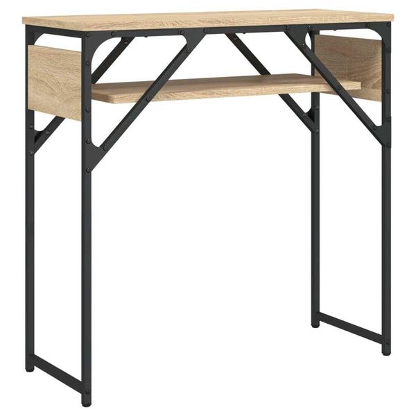 Consolle Con Ripiano Rovere Sonoma 75X30X75Cm Materiale A Base Di Legno-image