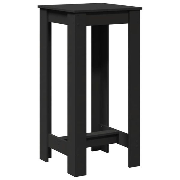Syfax™ Tavolo Da Bar Nero 51X50X103,5 Cm In Legno Multistrato-image