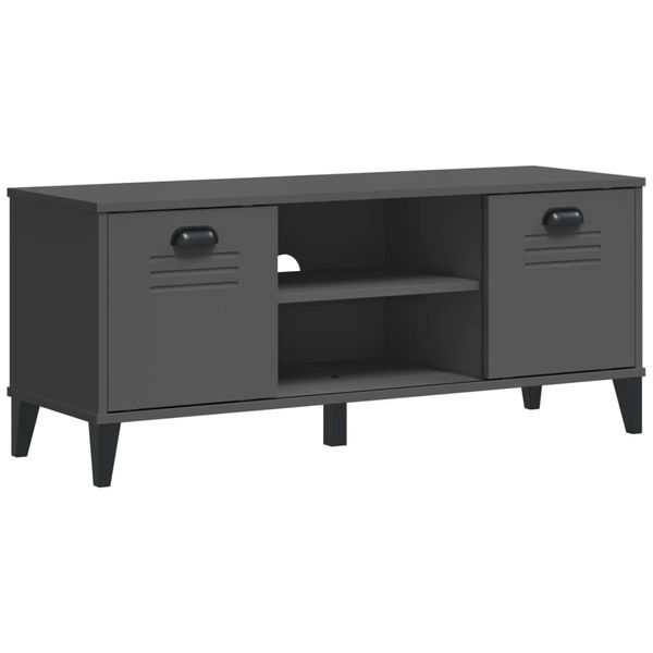 Vidaxl Panca Per Scarpe Viken Antracite 106X35X45 Cm Materiale A Base Di Legno-image