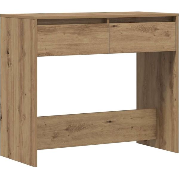 Vidaxl Tavolo Consolle Rovere Artigianale 89X41X76,5 Cm Materiale A Base Di Legno-image