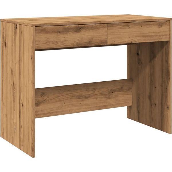 Vidaxl Scrivania In Rovere Artisan 101X50X76,5 Cm Materiale A Base Di Legno-image