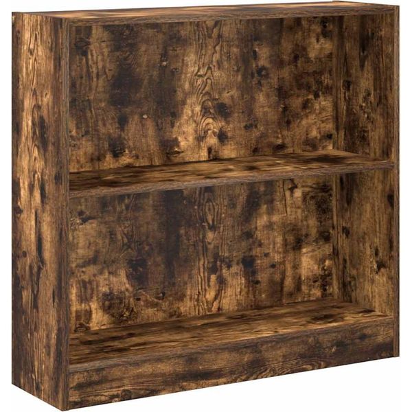 Vidaxl Libreria In Rovere Fumé 80X24X76 Cm Materiale A Base Di Legno-image