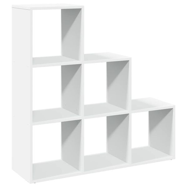 Syfax™ Libreria Divisoria A 3 Ripiani Bianca 99X29X99 Cm In Legno Ingegnerizzato-image