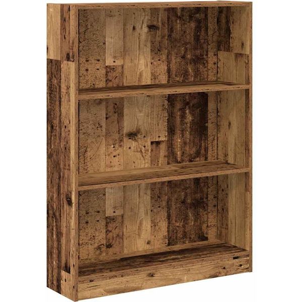 Libreria Effetto Legno Antico 80X24X109 Cm Materiale A Base Di Legno-image
