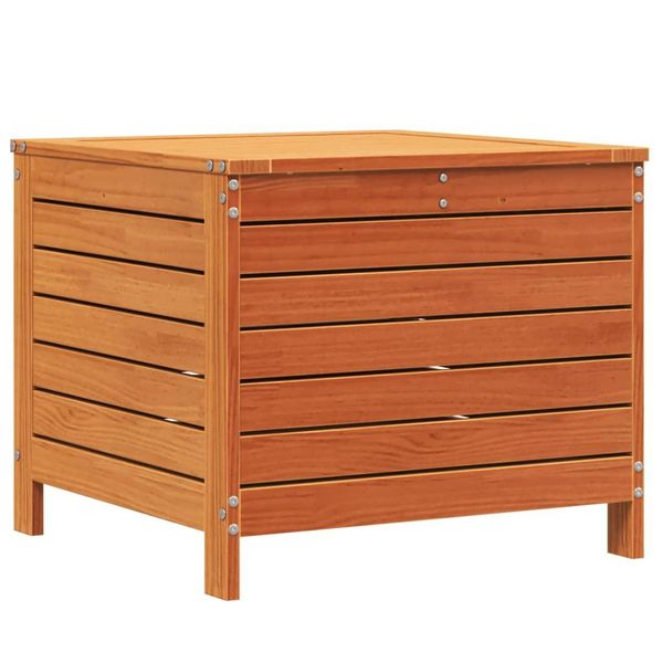 Sgabello Da Giardino Marrone Cera 62X63,5X53,5 Cm In Legno Di Pino Massiccio-image