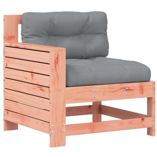 Divano Da Giardino Con Braccioli E Cuscini In Legno Massiccio Di Abete Douglas-image