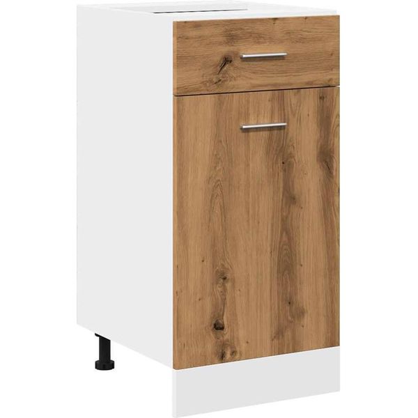 Vidaxl Cassettiera Lyon Artisan Rovere 40X46X81,5 Cm Materiale In Legno-image