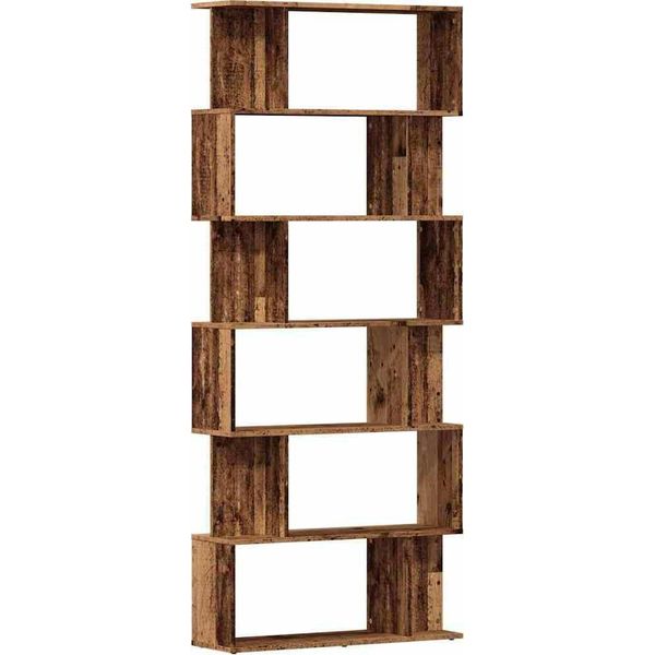 Vidaxl Libreria In Legno Vecchio 80X24X192 Cm Materiale A Base Di Legno-image