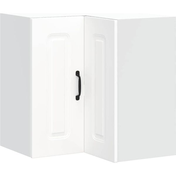 Vidaxl Parete Attrezzata Ad Angolo Per Cucina Kalmar In Legno Bianco-image