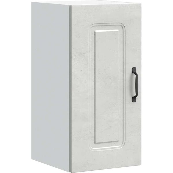 Vidaxl Parete Attrezzata Per Cucina Kalmar Cemento Grigio Materiale Legno-image