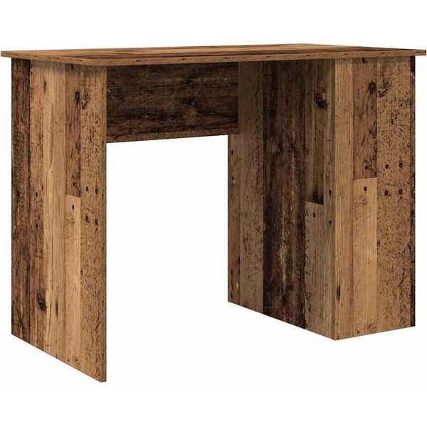 Vidaxl Scrivania Effetto Legno Vecchio 100X55X75 Cm Materiale A Base Di Legno-image