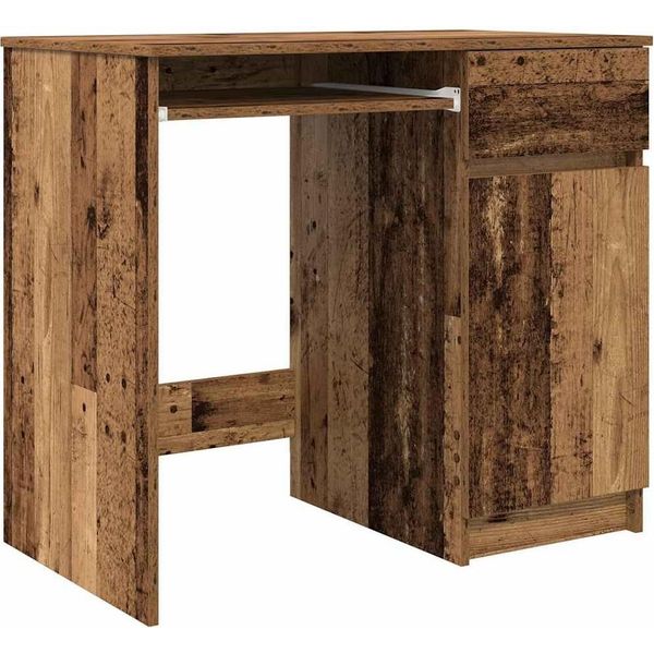 Vidaxl Scrivania Effetto Legno Vecchio 86X49X76 Cm Materiale A Base Di Legno-image