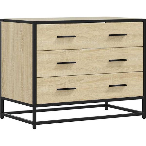 Syfax™ Cassettiera Rovere Sonoma 70X41X56 Cm In Legno Multistrato-image