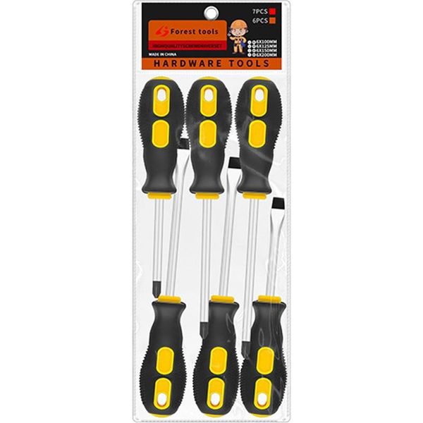 Inf Set Di 6 Cacciaviti Magnetici - Acciaio Legato S2 E Acciaio Cr-V-image