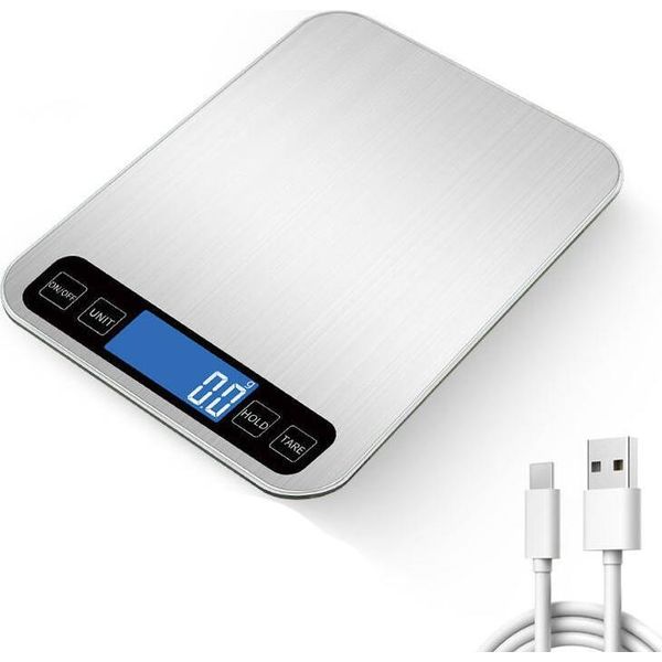 Inf Bilancia Da Cucina Digitale Ricaricabile 5Kg/0.1G Alta Precisione Per Alimenti-image