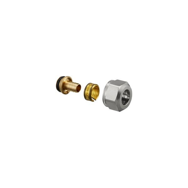 Oventrop Klemmringverschraubung Ofix K 16X2Mm, ÜM Vernickelt, Messing (1016824)-image