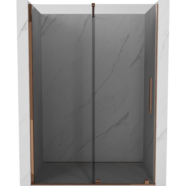 Mexen Velar Porta Doccia Scorrevole 150 Cm, Grafite, Oro Rosa - 871-150-000-41-60-image