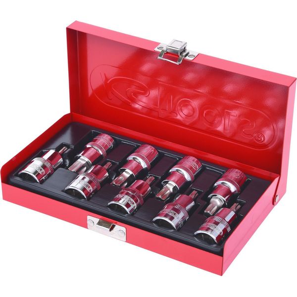 Ks Tools Set Di Bussole Da 1/2" Chromeplus Tx 9 Pz. T20-T60 918.1385"-image