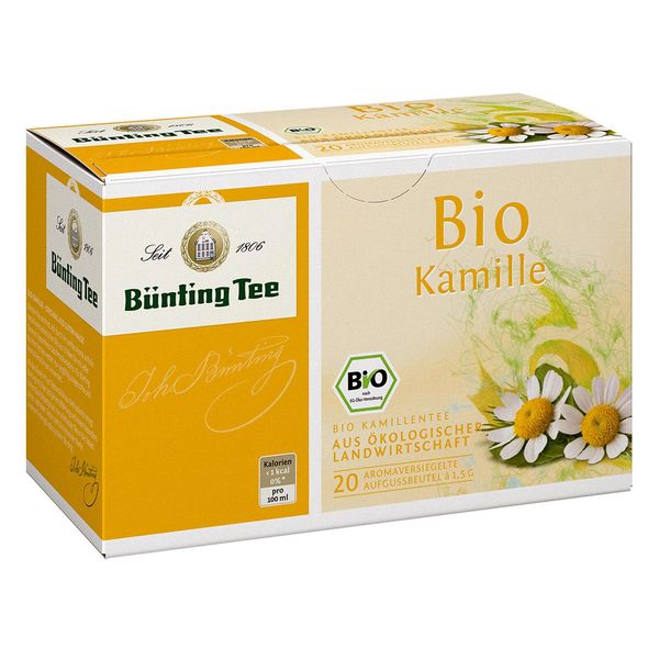 Tè BüNting Camomilla Biologica Da Agricoltura Biologica Confezione Da 3 Pezzi-image
