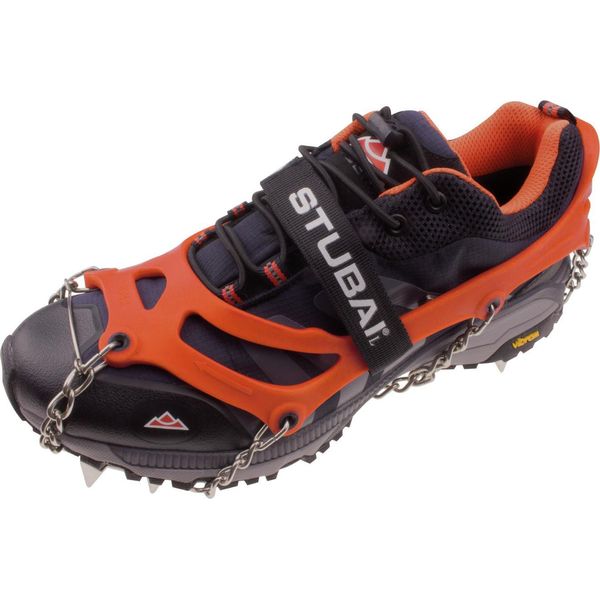Stubai GröDel Per Scarpe Da Trekking | Mount Track Arancione, Taglia M/L/Xl Artigli Antiscivolo Per Scarpe In Acciaio Inox Per L'inverno, Punte Antiscivolo Per Scarpe, Escursioni, Neve, Outdoor-image