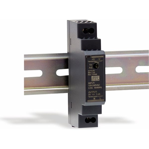 Alimentatore Switching Per Guida Din Mean Well HDR-15-12, 12 V-/1,25 A-image