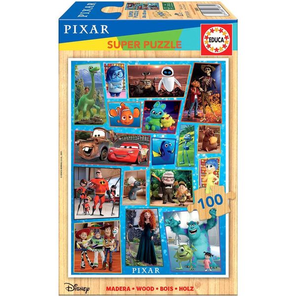Educa 18881 Puzzle In Legno Disney Pixar 100 Pezzi-image