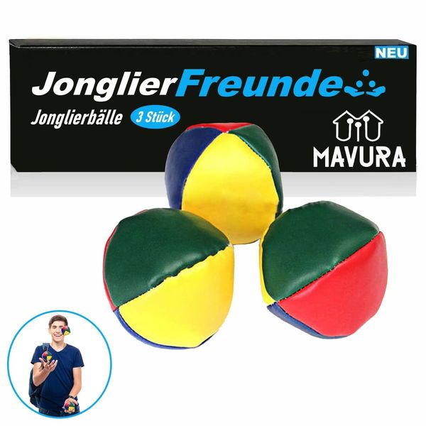 Jonglierfreunde Set Di Palline Da Giocoleria Premium Set Da Giocoleria Con Istruzioni 3 Pezzi-image