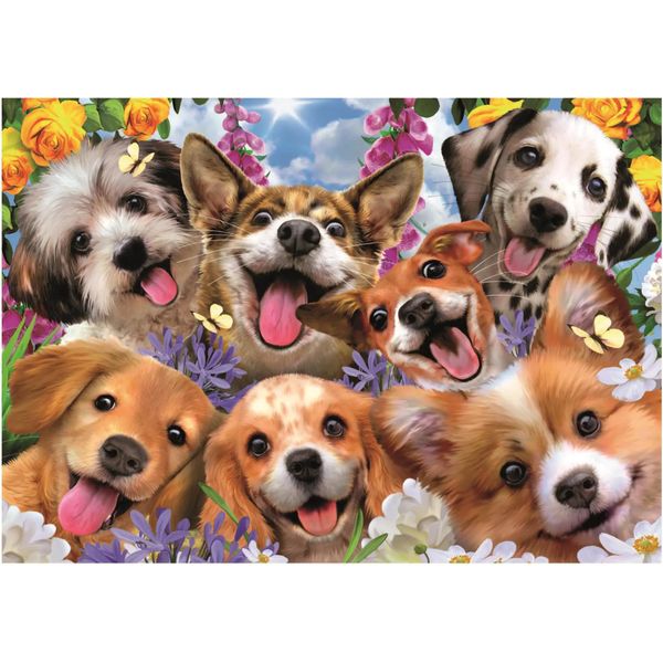 Welpen Selfie-Puzzle 1000Stü Ck-image