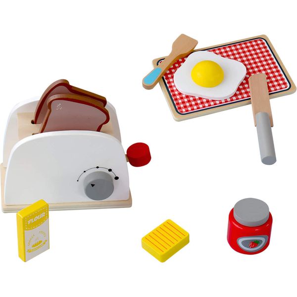 Rebecca Mobili Tostapane Da Gioco Per Bambini Con Accessori Serapias Da 3 Anni In Legno Multicolore-image