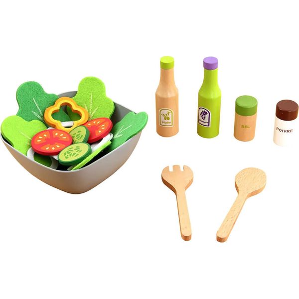 Rebecca Mobili Gioco Dell'insalata Con Accessori Per Bambini Tanah Da 3 Anni Legno Multicolore-image