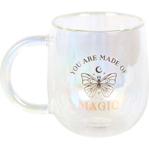 Something Different - Tazza Da Caffè "You Are Made Of Magic"", Shimmer, Vetro SD6687 (Taglia Unica) (Trasparente)"-image