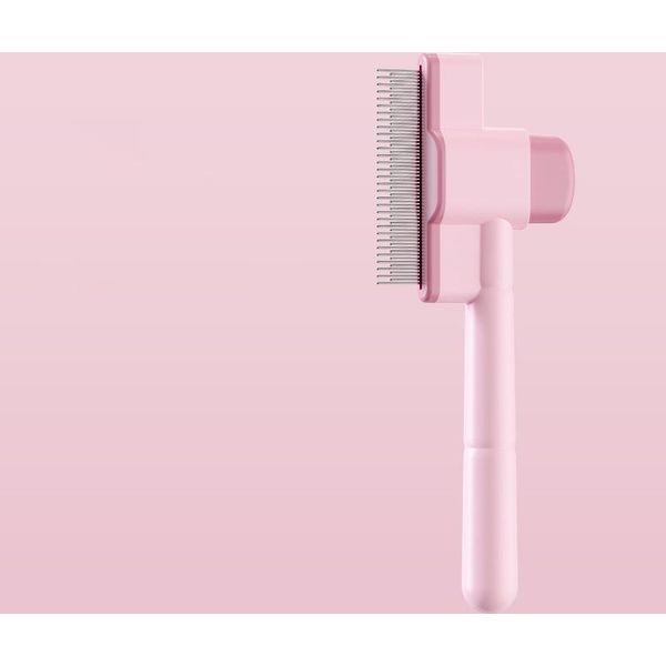 Inf Pettine Per Animali Domestici Rimozione Peli Con Una Sola Chiave Rosa-image