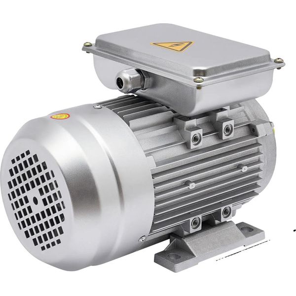 Motore Elettrico, 1 Cv, Potenza 750 W, Velocità 1380 Giri/Min, Argento-image