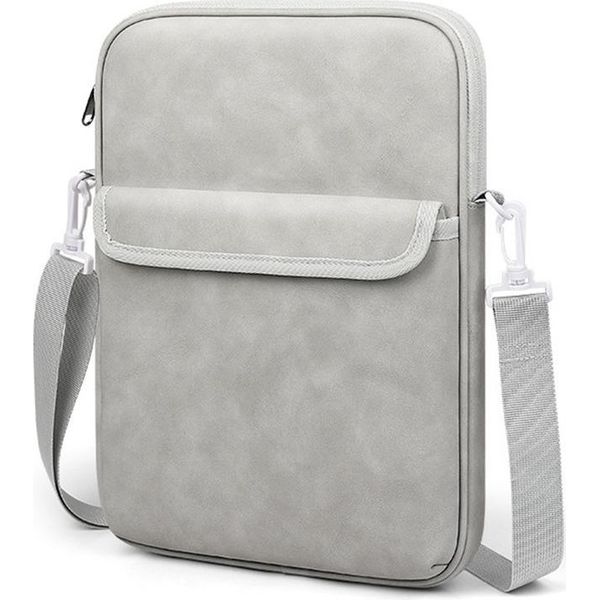 Inf Borsa Per Laptop In Tessuto Oxford: Borsa A Tracolla Antiurto E Impermeabile Per Tablet Da 11/13 Pollici Grigio 13 Pollici-image