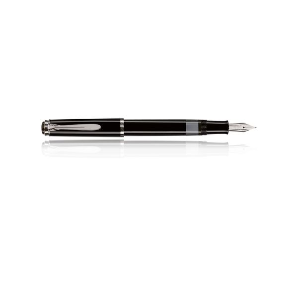 Stilografica Pelikan M 205, Larghezza Pennino: M, Nero Con Pennino In Acciaio Inox Lucido, Meccanismo A Stantuffo, Vista Inchiostro (971770)-image