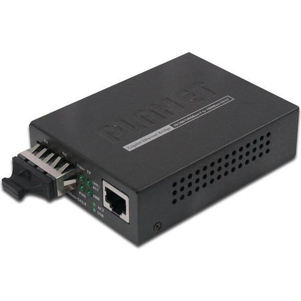 Planet GT-802 - Convertitore Multimediale - 10Base-T, 1000Base-Sx, 100Base-Tx, 1000Base-T - Sc Multimodale / RJ-45 - Fino A 550 M-image