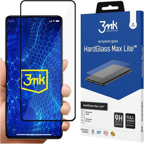 Redmi Note 12 Pro - 3Mk Hardglass Max Lite Nero-image