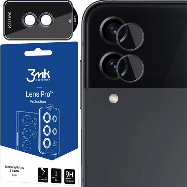 Samsung Galaxy Z Flip4 - Protezione Lente 3Mk Pro Nero-image