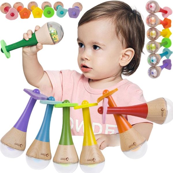 Strumento Arcobaleno In Legno Marakas Classic World-image