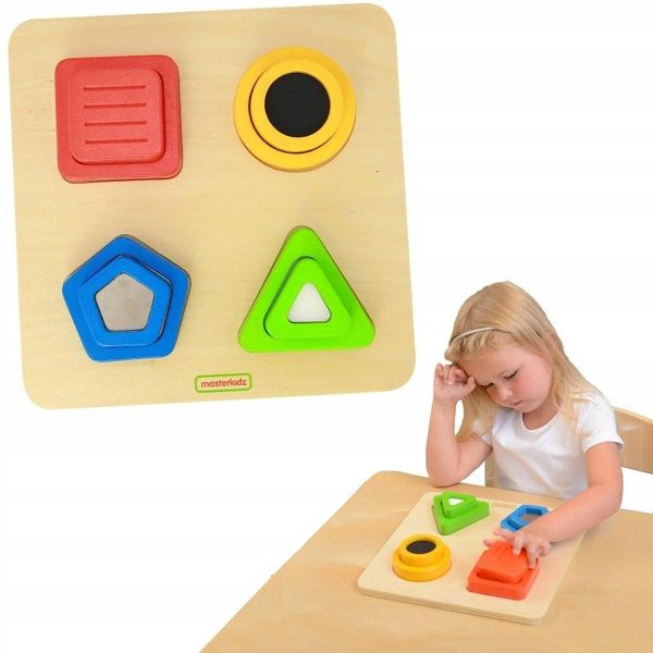 Masterkidz Montessori Selezionatore Di Forme In Legno Materiale Struttura Della Superficie-image