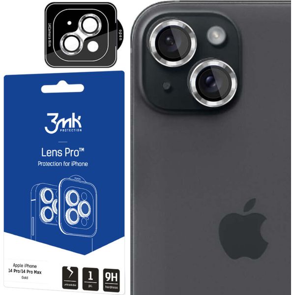 Apple Iphone 15 Plus - Protezione Lente 3Mk Pro Argento-image