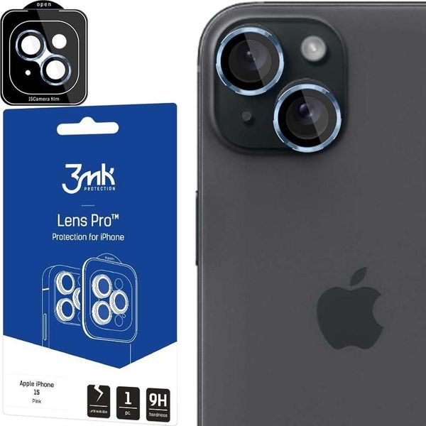 Apple Iphone 15 Plus - Protezione Lente 3Mk Pro Blu-image