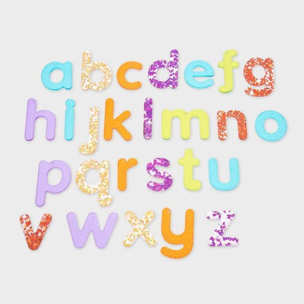 Giocattolo Educativo Tickit Lettere Arcobaleno Glitterate - Set Con 26 Lettere-image
