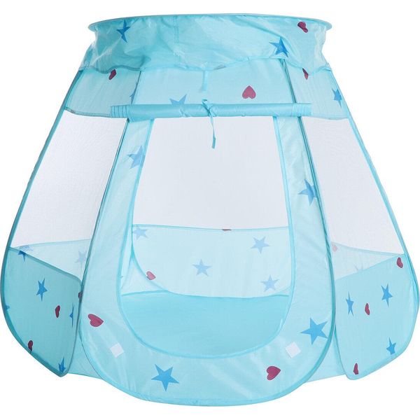Bambini Principessa Gioco Tenda Casa Castello Gioco Tenda Ragazze Playhouse Indoor - Blu-image