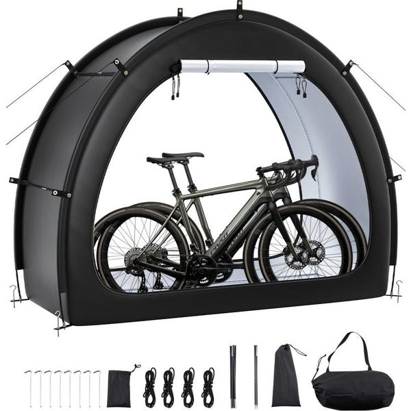 Tenda Per Biciclette Garage Per Biciclette - Capannone Per 1-2 Biciclette - Dimensioni 1706X2011X792Mm - Mercato-image