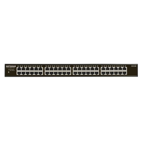 Netgear GS348 Unmanaged Gigabit Ethernet (10/100/1000) 1U Black-image