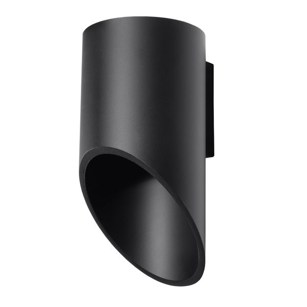 Lampada Da Parete Penne 20 Nero 1Xg9 8W Alluminio 20X12X10Cm Sollux Lighting-image