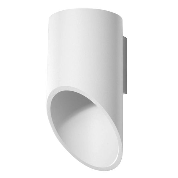 Lampada Da Parete Penne 20 Bianco 1Xg9 8W Alluminio 20X12X10Cm Sollux Lighting-image