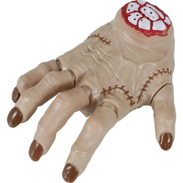 Mano Mobile Di Halloween, Inquietante Telecomando Spaventoso, Effetto Spettrale, Decorazione Con Dita Che Corrono, Colore: Beige-image