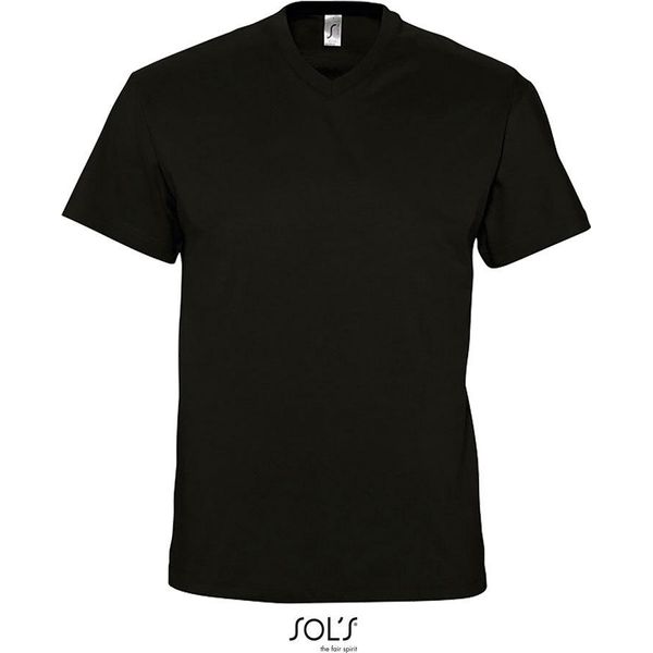Sols 11150 | Maglietta A Maniche Corte Victory Con Scollo A V Da Uomo - Colore: Nero Profondo - Taglia: M-image